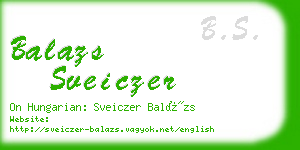 balazs sveiczer business card